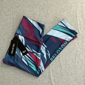 Peloton Leggings - Blue, Red, and Teal